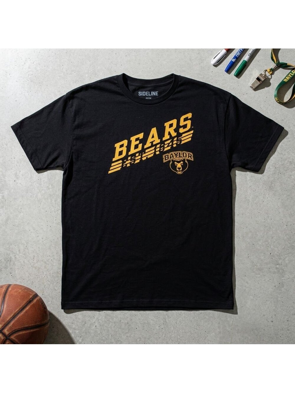 Baylor Bears T-Shirt Mens XL Black Gold College Football Y2K Graphic Tee